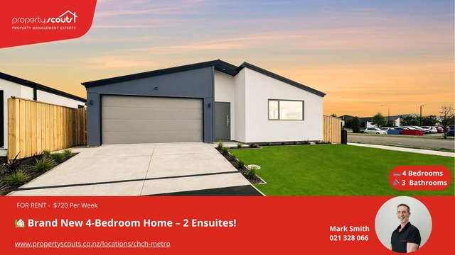 Brand New 4-Bedroom Home – 2 Ensuites!